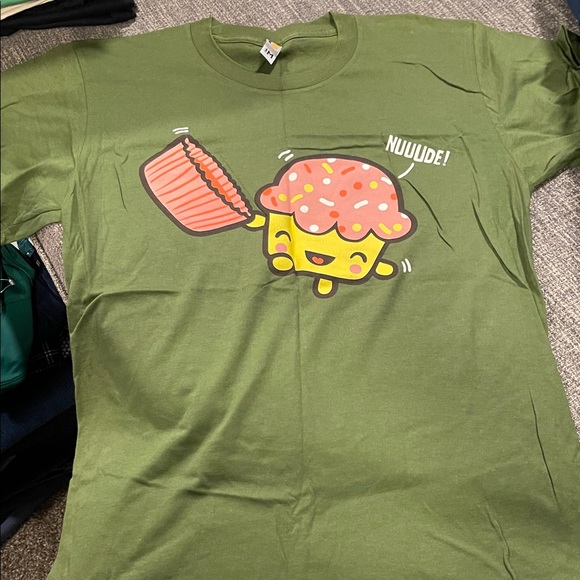 Shirt.Woot Other - Olive Green Graphic Tee with Fun Design
